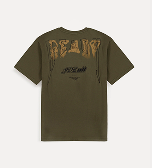 Khaki T-shirt from the back